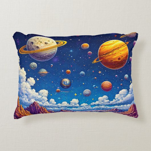 月惑星銀河 アクセントクッション (正面)
