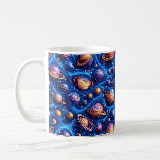 月惑星銀河 コーヒーマグカップ (左)