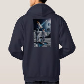 月探検隊の搭乗員の基本フード パーカ (裏面)