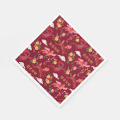 月新辰年赤 スタンダードランチョンナプキン (角)