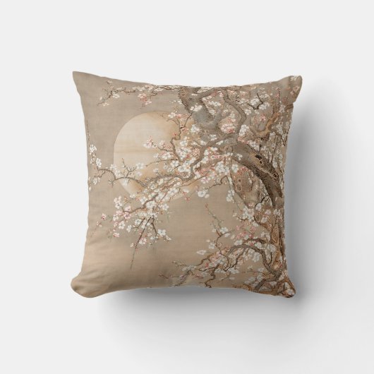 月日本の下の梅の花ぞうしさん クッション (正面)