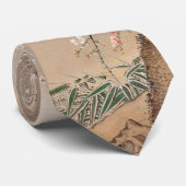 月日本の下の梅の花ぞうしさん ネクタイ (ロール)