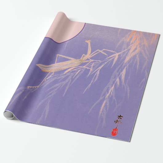 月日本の包み紙に関するマンティス ラッピングペーパー (アンロールド)