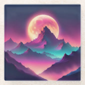 月昇り ガラスコースター (正面)