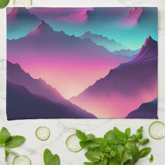 月昇り キッチンタオル (折り畳み)