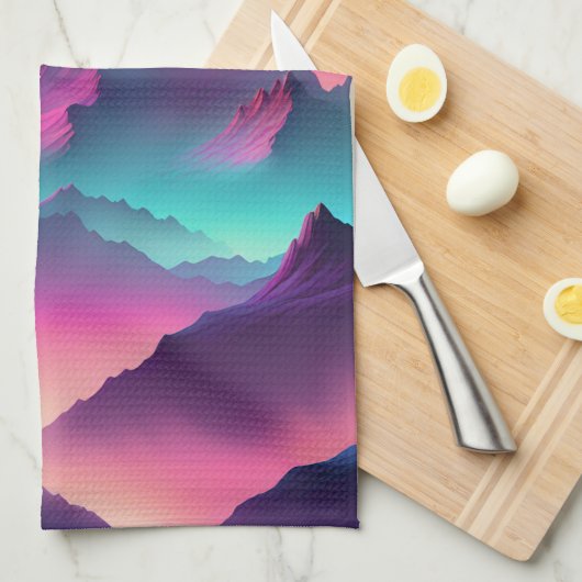 月昇り キッチンタオル (四つ折り)