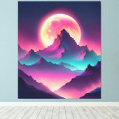 月昇り キャンバスプリント (インサイチュ (ウッドフロア))