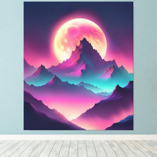 月昇り キャンバスプリント (インサイチュ (ウッドフロア))