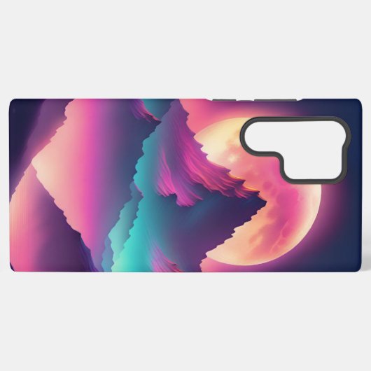 月昇り SAMSUNG GALAXYケース (裏面横)