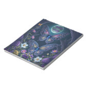 月明お洒落かりの蝶の風景 ノートパッド (回転)