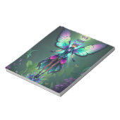 月明お洒落かりの蝶の風景 ノートパッド (回転)