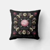 月明かりが花やスカルを導く クッション (裏面)