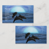 月明かりでイルカ 名刺 (正面/裏面)