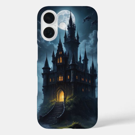 月明かりに浮かぶゴシックドラキュラ城 Case-Mate iPhoneケース (裏面)