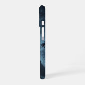 月明かりに浮かぶゴシックドラキュラ城 iPhone 16ケース (左側面)