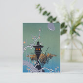 月明かりのちょうちん ポストカードの複製 ポストカード (スタンド正面)