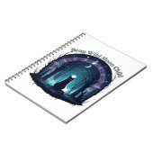 月明かりのアーチの下の神秘的な猫 ノートブック (左側)