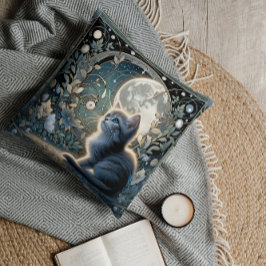 月明かりのアールヌーボー子天の下 クッション