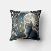 月明かりのアールヌーボー子天の下 クッション (裏面)