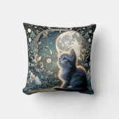 月明かりのアールヌーボー子天の下 クッション (正面)