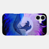 月明かりのイルカ iPhoneケース (裏面横)