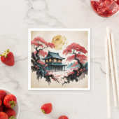 月明かりのキャビン 日本の森の芸術 (5) スタンダードカクテルナプキン (インサイチュ)