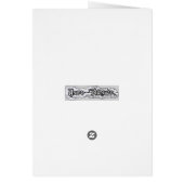 月明かりのグリーティングカードにキノコ (裏面)