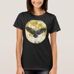 月明かりのゴシック様式の森の鳥の動物Raven 不気味 N Tシャツ