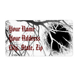 月明かりのシルエット ラベル