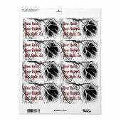 月明かりのシルエット ラベル (フルシート)