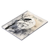 月明かりのセンチネル：カラスのパーチ ノートブック (左側)