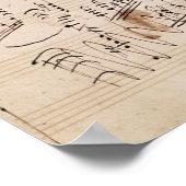 月明かりのソナタのスコアシート ポスター (角)