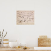 月明かりのソナタのスコアシート ポスター (キッチン)