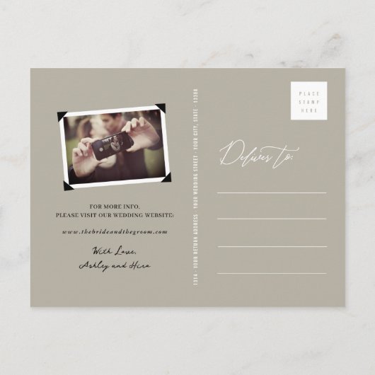 月明かりのツバメAsh日付はがきを保存 案内ポストカード (裏面)