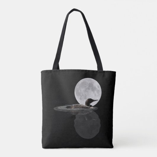 月明かりのトートバッグの中で泳ぐロン トートバッグ (裏面)