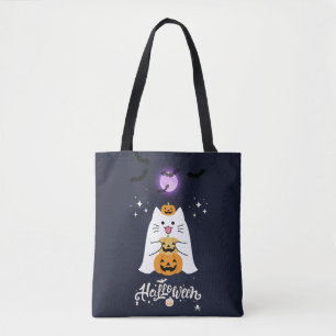 月明かりのハロウィンキャット - スプーキーで甘い夜 トートバッグ