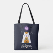 月明かりのハロウィンキャット - スプーキーで甘い夜 トートバッグ (裏面)