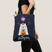 月明かりのハロウィンキャット - スプーキーで甘い夜 トートバッグ (クローズアップ)
