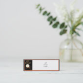 月明かりのハロウィーン猫 スキニー名刺 (スタンド正面)