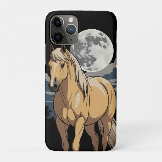 月明かりのパロミノの馬 Case-Mate iPhoneケース (裏)