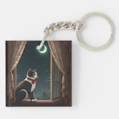 「月明かりのヒゲ」 キーホルダー (裏面)