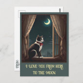 「月明かりのヒゲ」 ポストカード (正面/裏面)