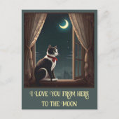 「月明かりのヒゲ」 ポストカード (正面)