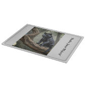 「月明かりのヒョウ」 カッティングボード (角)