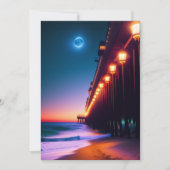 月明かりのピアのグリーティングカード (正面)