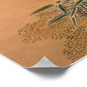 月明かりのピンクと白の梅の花Shizan ポスター (角)