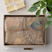 月明かりのピンクと白の梅の花Shizan 薄葉紙 (ギフト)