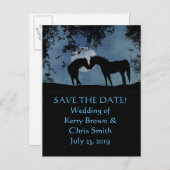 月明かりのポストカードに日付2馬を保存 案内ポストカード (正面/裏面)