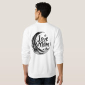 月明かりのママの愛 スウェットシャツ (裏面フル)