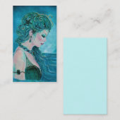 月明かりのマーメイドの名刺（Renee Lavoie著） 名刺 (正面/裏面)
